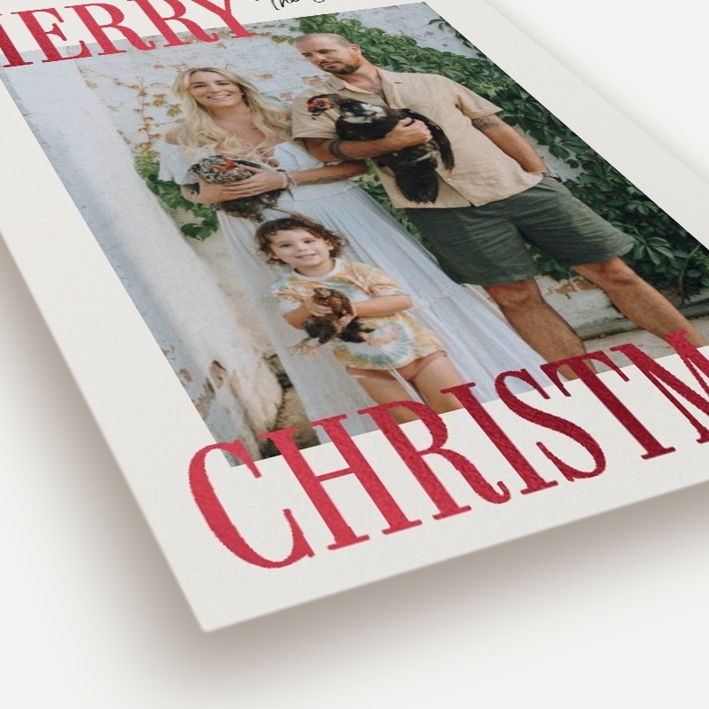 Bold Serif Holiday Card