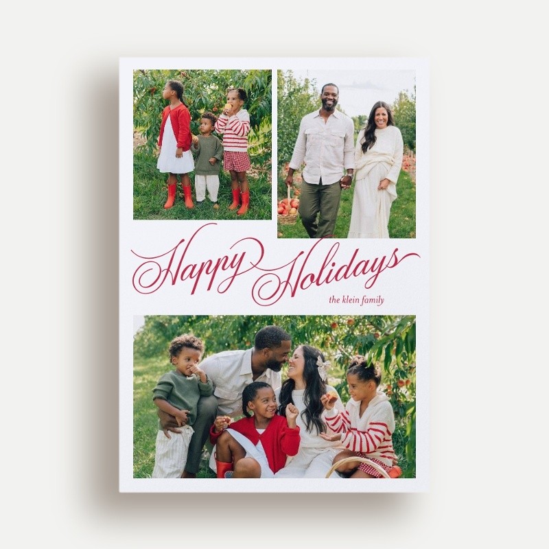Script Collage Holiday Card