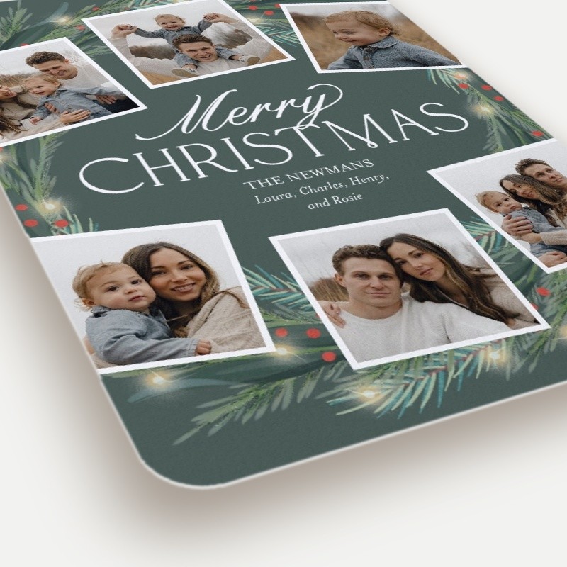 Encircled Wreath Holiday Card
