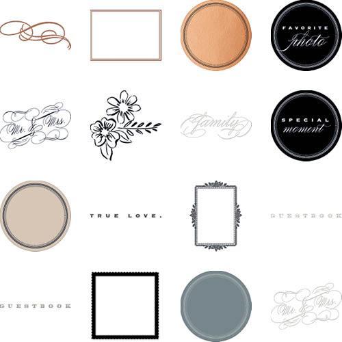 Vintage Wedding Guestbook 11x14 undefined  Premium Album