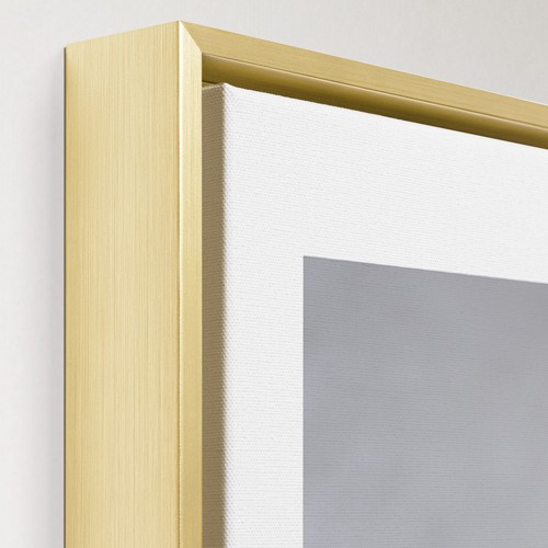 Bottom Text Border 36x36 Multicolor  Canvas Print