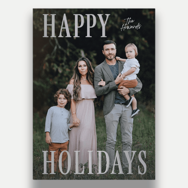 Classic Headline Holiday Card