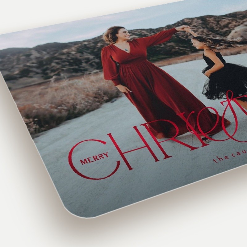 Elegant Flourish Holiday Card