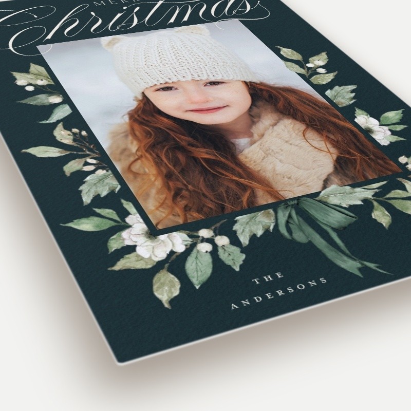 Botanical Bow Holiday Card