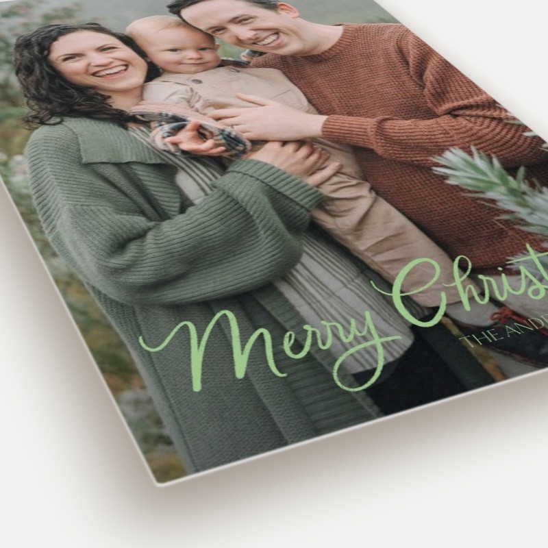 Script Overlay Holiday Card