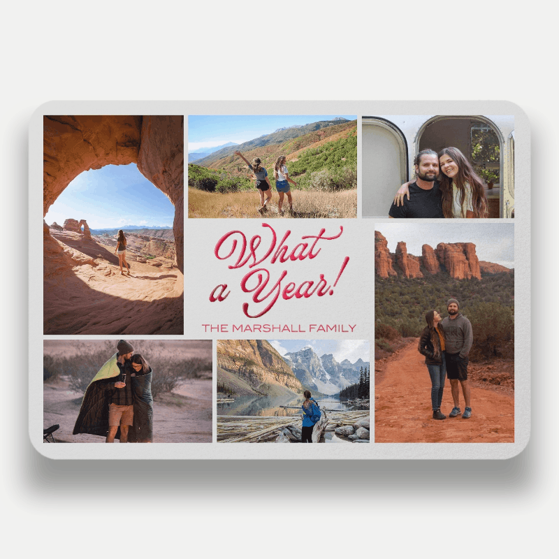 Year Recap New Year's Card