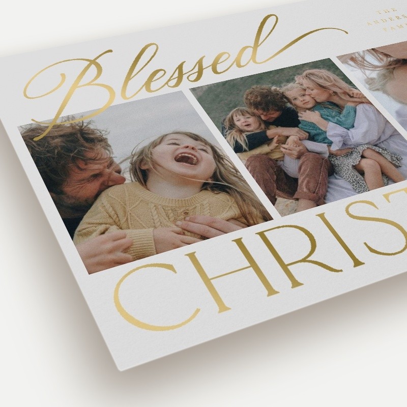 Script Serif Mix Holiday Card