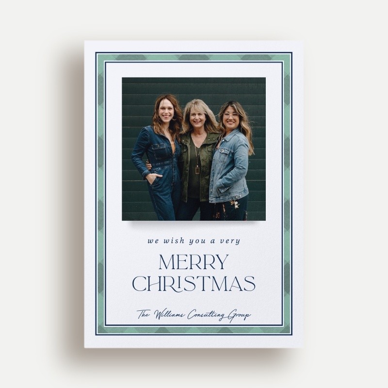 Posh Plaid Holiday Card