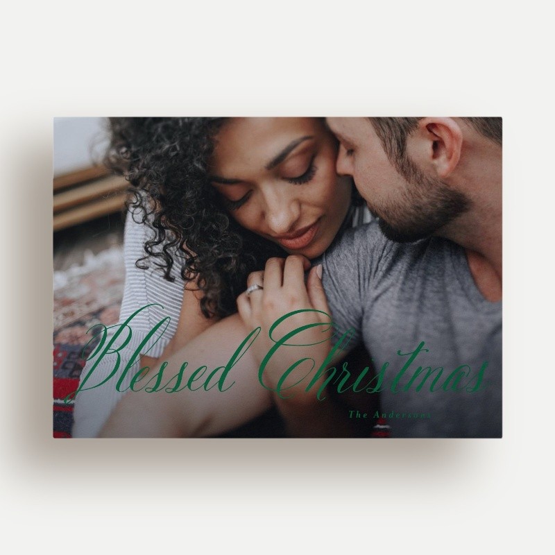 Simply Script Holiday Card