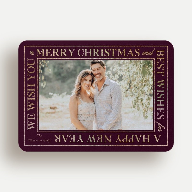 Wrapped Wishes Holiday Card