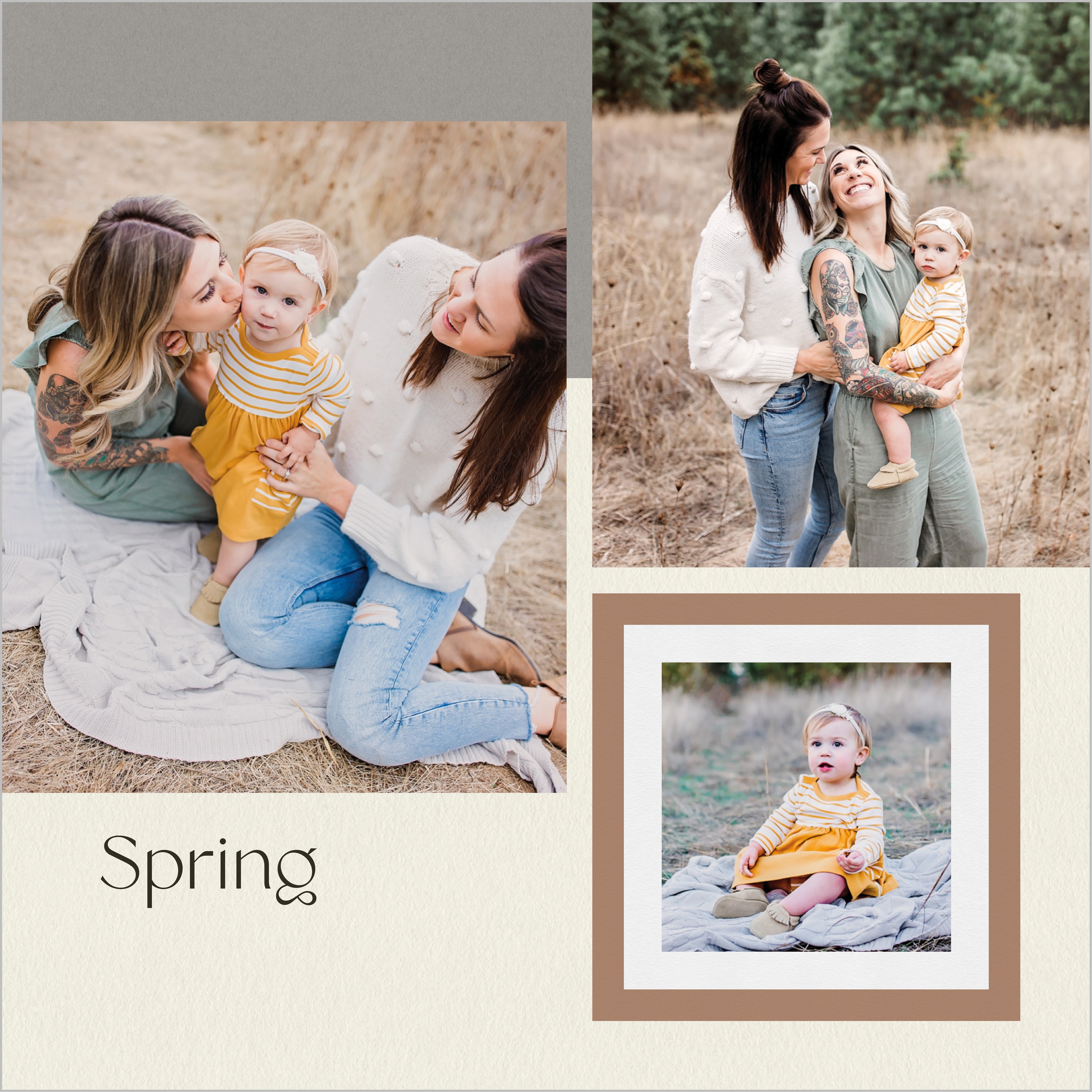 Modern Light Neutrals Calendar 12x12 undefined  Wall Calendar