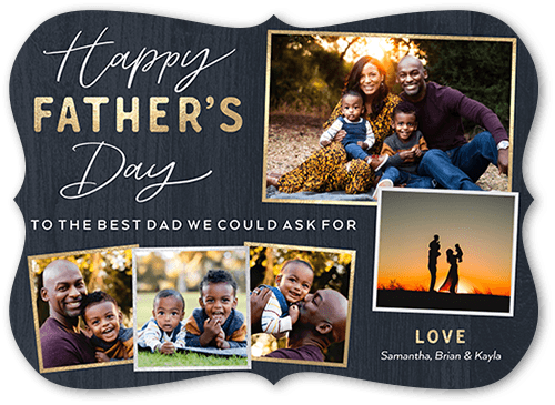 Whimsy Gallery 5x7 Black  Father's Day Card