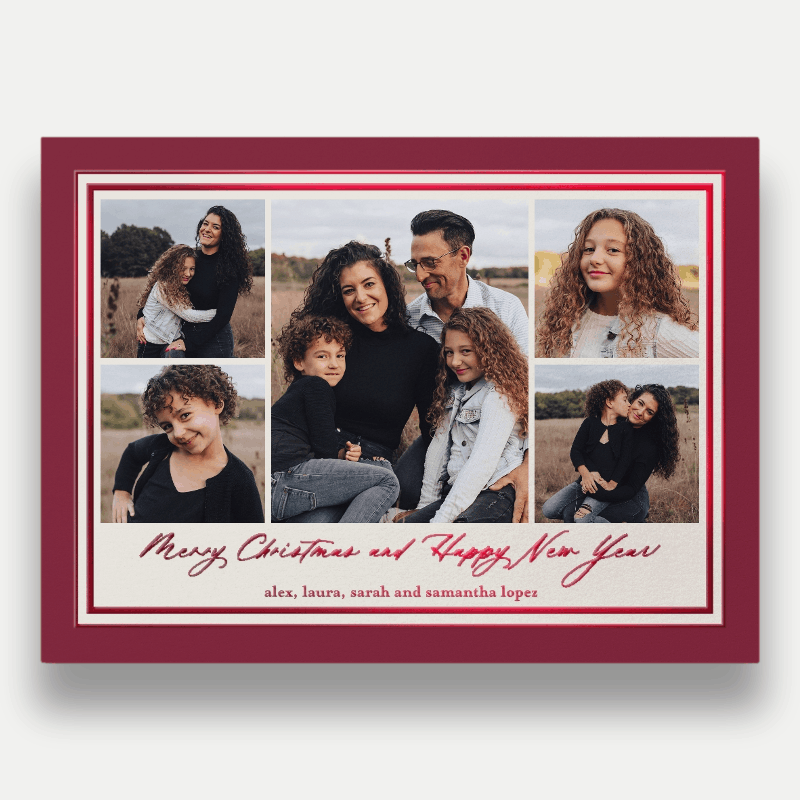 Classic Matted Holiday Card