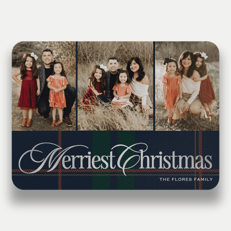 Preppy Plaid Holiday Card