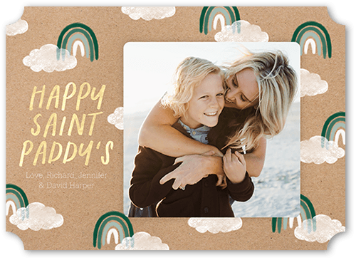 Rad Rainbow 5x7 Green  St. Patrick's Day Card