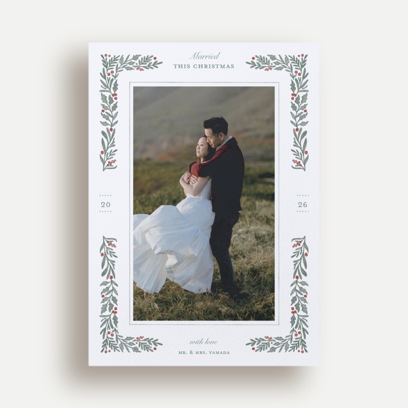 Holly Union Holiday Card