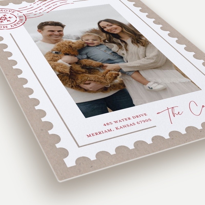 Merry Postmark Moving Announcement
