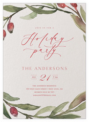 Berry Wreath Invite