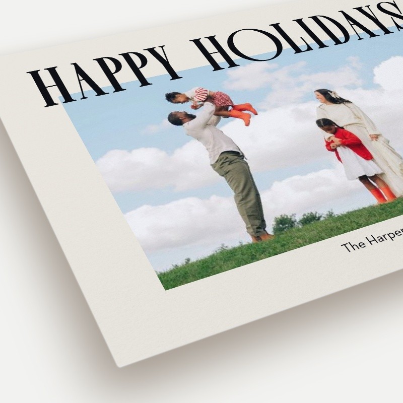 Elegant Serif Holiday Card