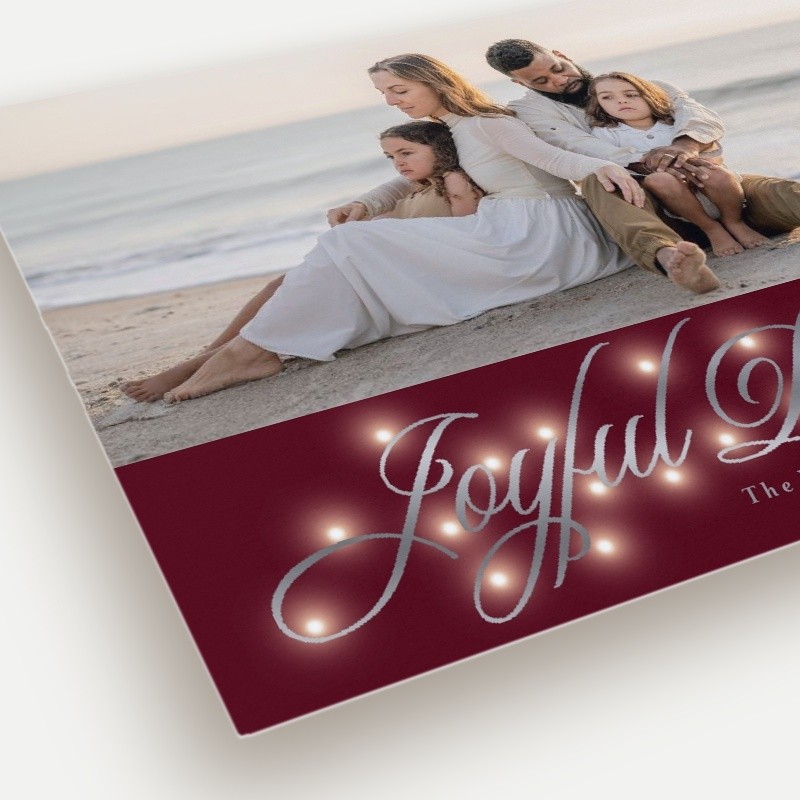 Glowing Flourish Holiday Card