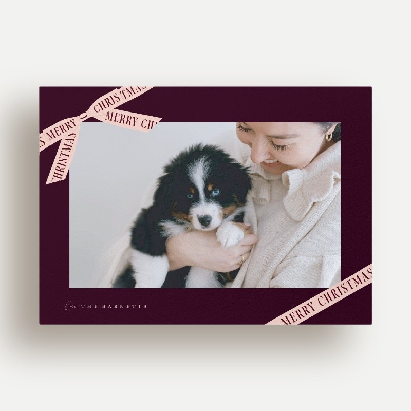 Ribbon Banner Holiday Card