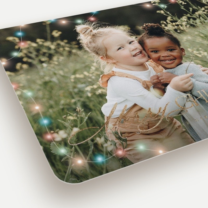 String Light Frame Holiday Card