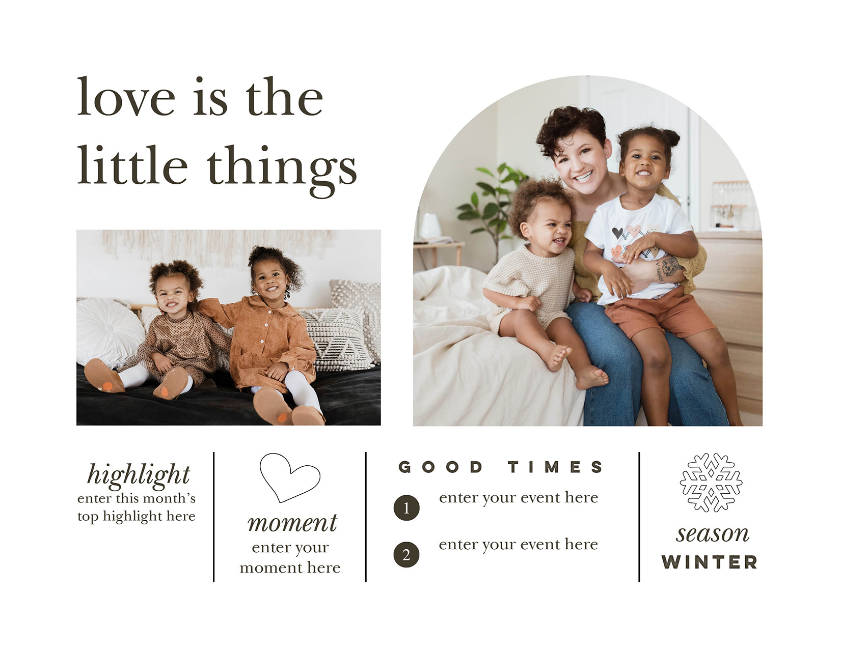 Modern Year In Review Gallery Calendar 8x11 undefined  Wall Calendar