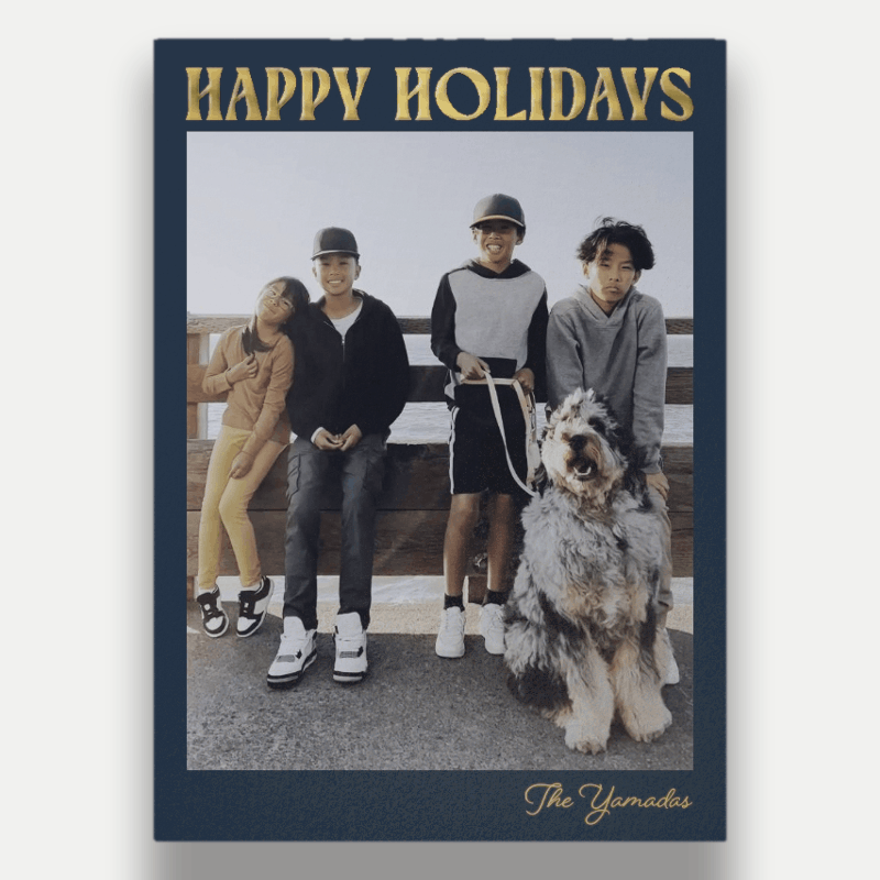 Bold Stack Holiday Card