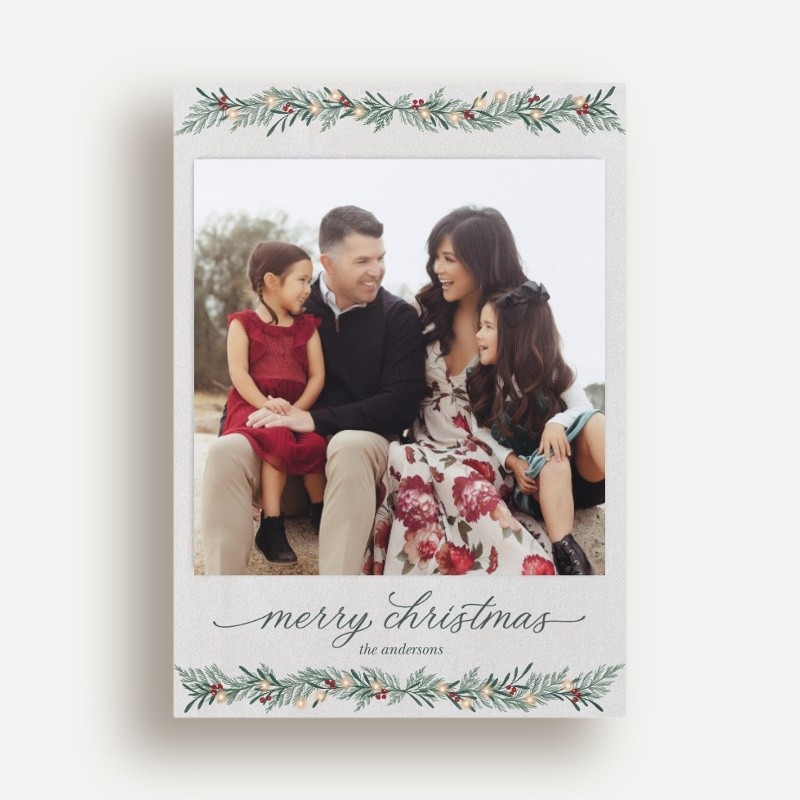 Christmas Cards With Garland