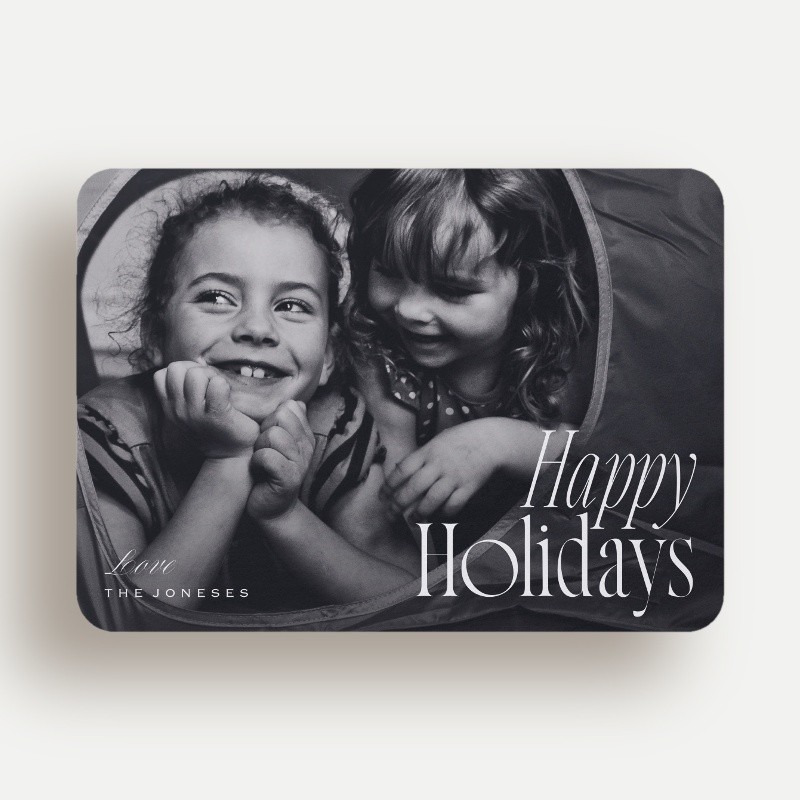 Bright Stripe Holiday Card
