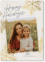 Rustic Foil Snowflakes