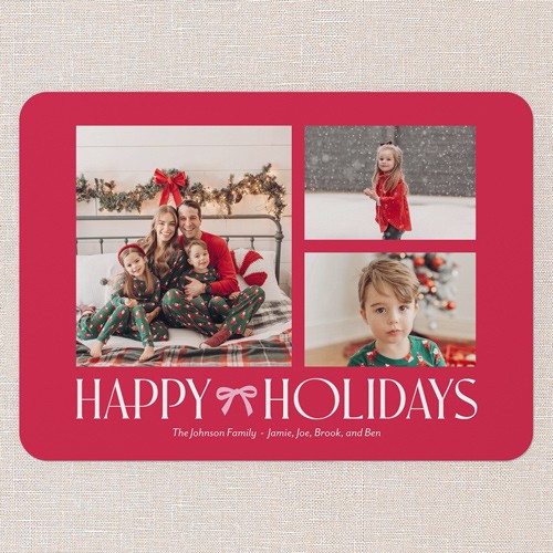 Holiday Cards With Ribbon Accents