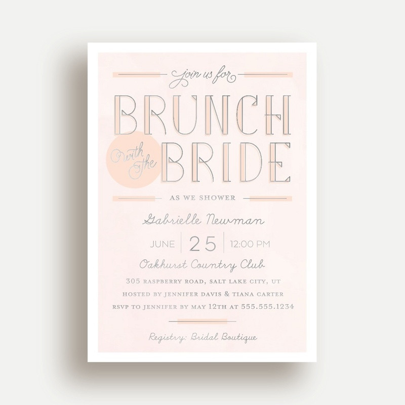 Custom Pink Foil Invitations