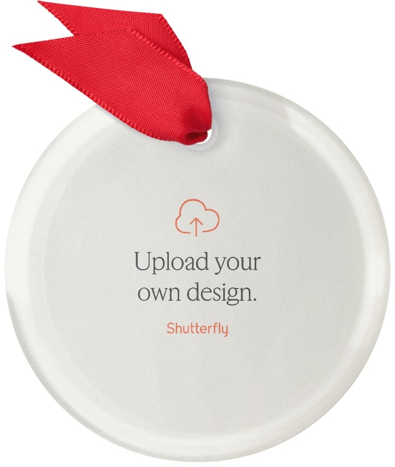 Upload Your Own Design Frosted Glass Ornament Upload Your Own Design 3x3 Multicolor Frosted Glass Ornament