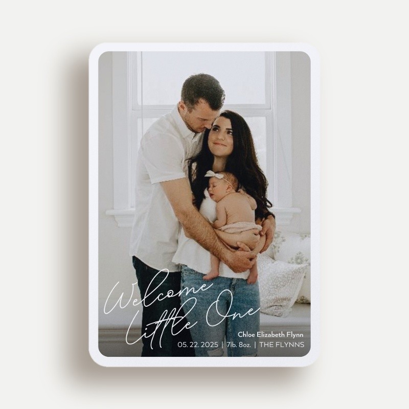 Matted Frame Birth Announcement