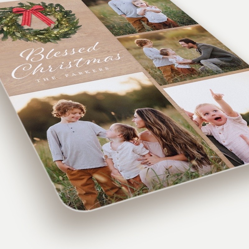 Rustic Wreath Holiday Card