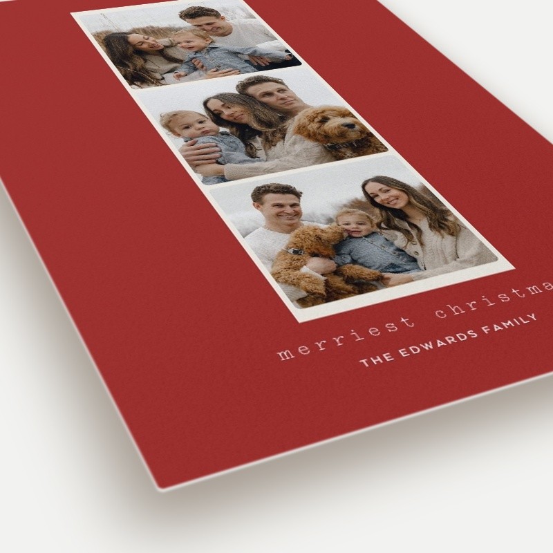 Photo Strip Holiday Card