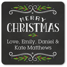 Chalked Merry Swirls