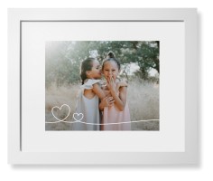 Double Heart Line Art