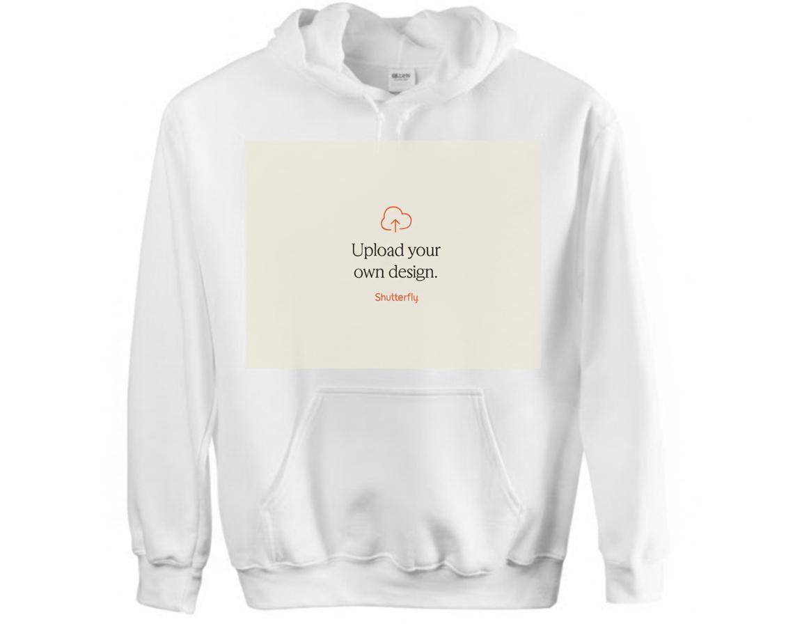 Upload Your Own Design Custom Hoodie Upload Your Own Design Medium White Custom Hoodie
