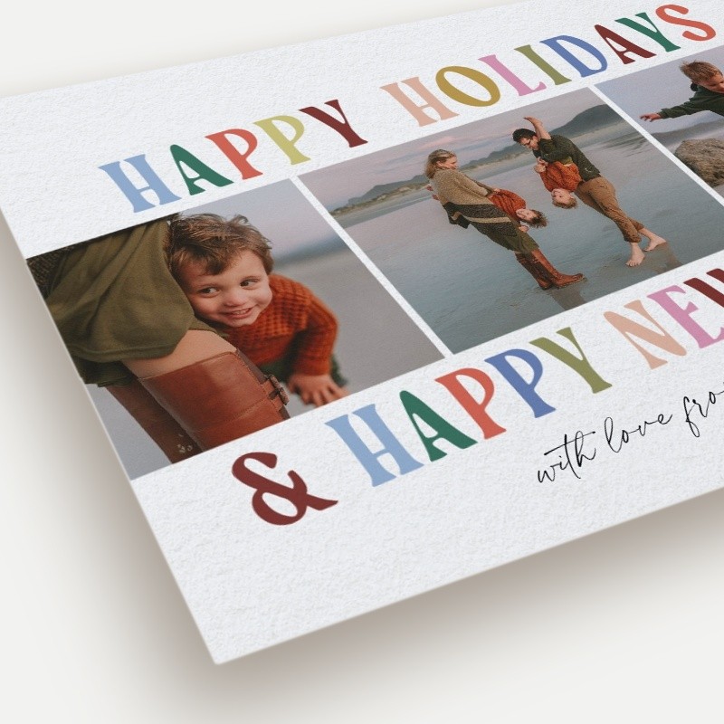 Whimsical Trio Holiday Card