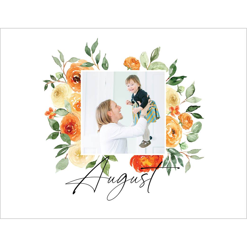 Seasonal Watercolor Florals by Kim Thoa 8x11 undefined  Wall Calendar