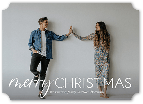 Season In Focus 5x7 White  Holiday Card