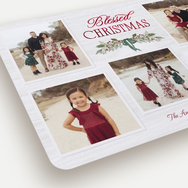 Holly Swag Holiday Card