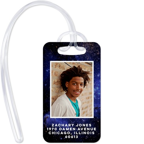 Active Skull And Bones 2x3 Blue  Luggage Tag