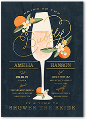 Sweet Nectarine 5x7 Foil Stamped