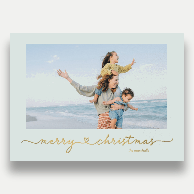 Script Joy Holiday Card