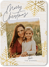 Rustic Foil Snowflakes