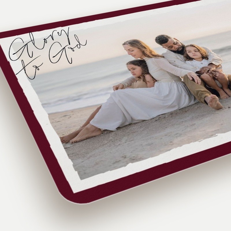 Signature Script Religious Christmas Card