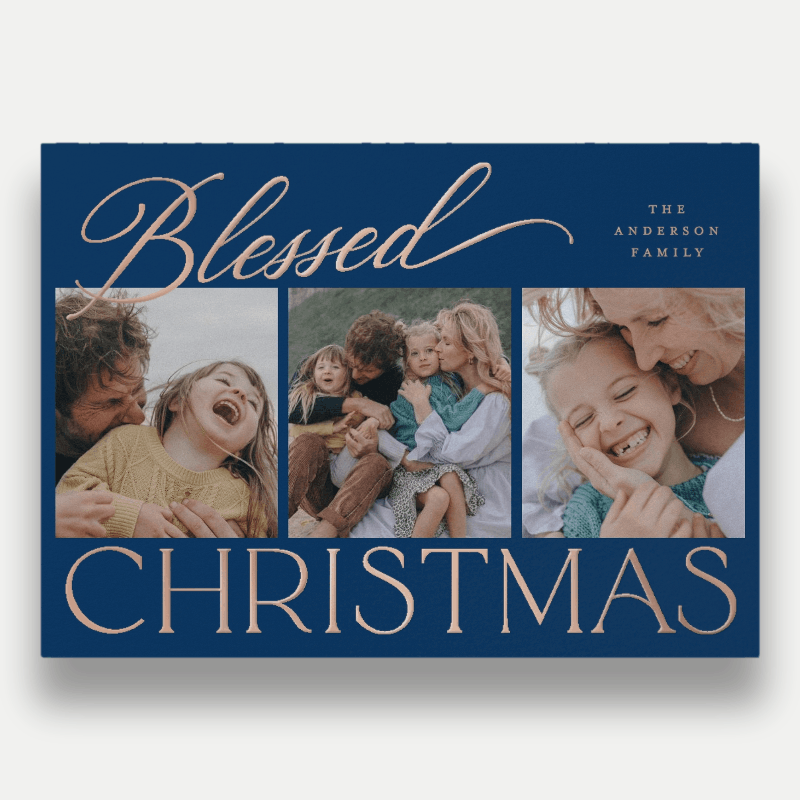 Script Serif Mix Holiday Card